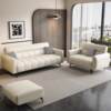 2025 New Fabric Sofa Small Apartment Living Room Cat Scratch Leather Piano Keys Simple Modern Folding Sofa Bed Dual Use