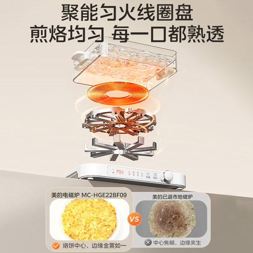 美的电磁炉超薄家用大功率火锅专用炒菜锅一体全套小型2026新款 - 图2