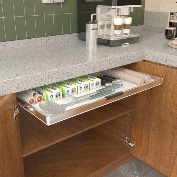 厨房橱柜自制改造收纳抽屉餐具厨具整理托盘柜内分层板环保PP材质,淘宝优惠券,粉丝福利购,淘宝优惠卷