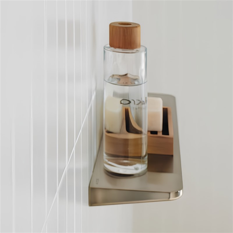 德国汉斯Axor置物架雅生通用圆形搁板浴室储P物层架免打孔镜前层 - 图1