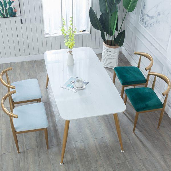 北欧大理石餐桌椅组合简约餐桌桌会议桌网红餐桌椅铁艺椅子靠背椅,淘宝优惠券,粉丝福利购,淘宝优惠卷