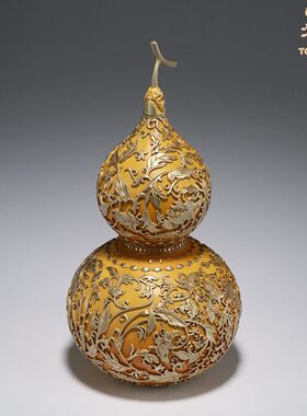 铜师傅《福禄临门》客厅桌面铜葫芦摆件 家居装饰工艺品