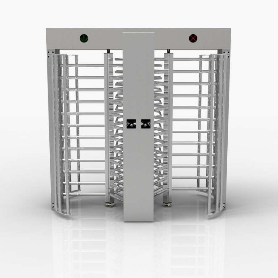 Full-height turnstile turnstile cross gate one-way two-way door access control integrated attendance gate machine construction site scenic spot system
