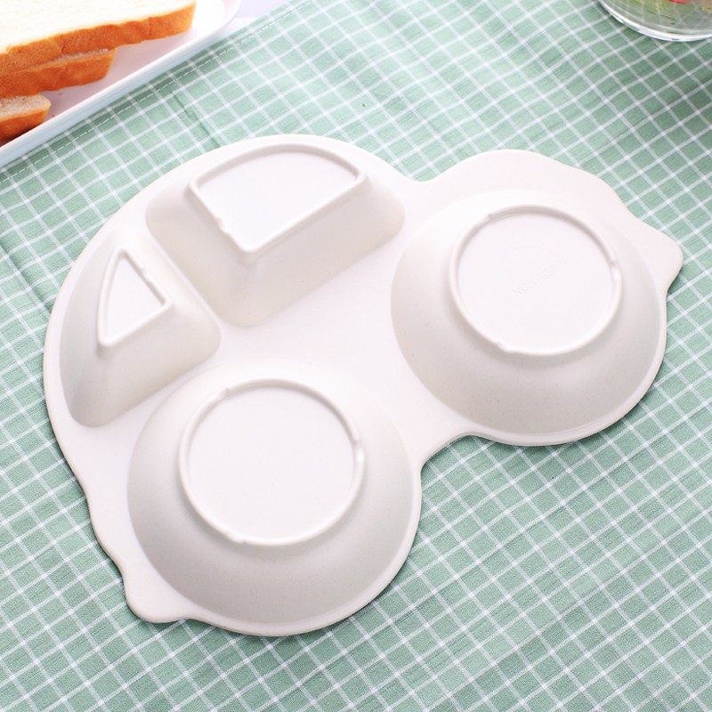 竹纤维儿童防摔餐具吃饭餐盘分隔格婴儿饭碗宝宝辅食碗叉勺子套装,淘宝优惠券,粉丝福利购,淘宝优惠卷