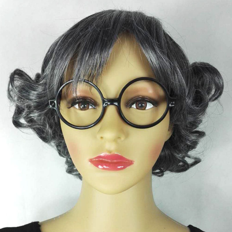 老奶奶假发中老年气质妈妈灰白色短卷蓬松女时尚舞台话剧小品道具,淘宝优惠券,粉丝福利购,淘宝优惠卷