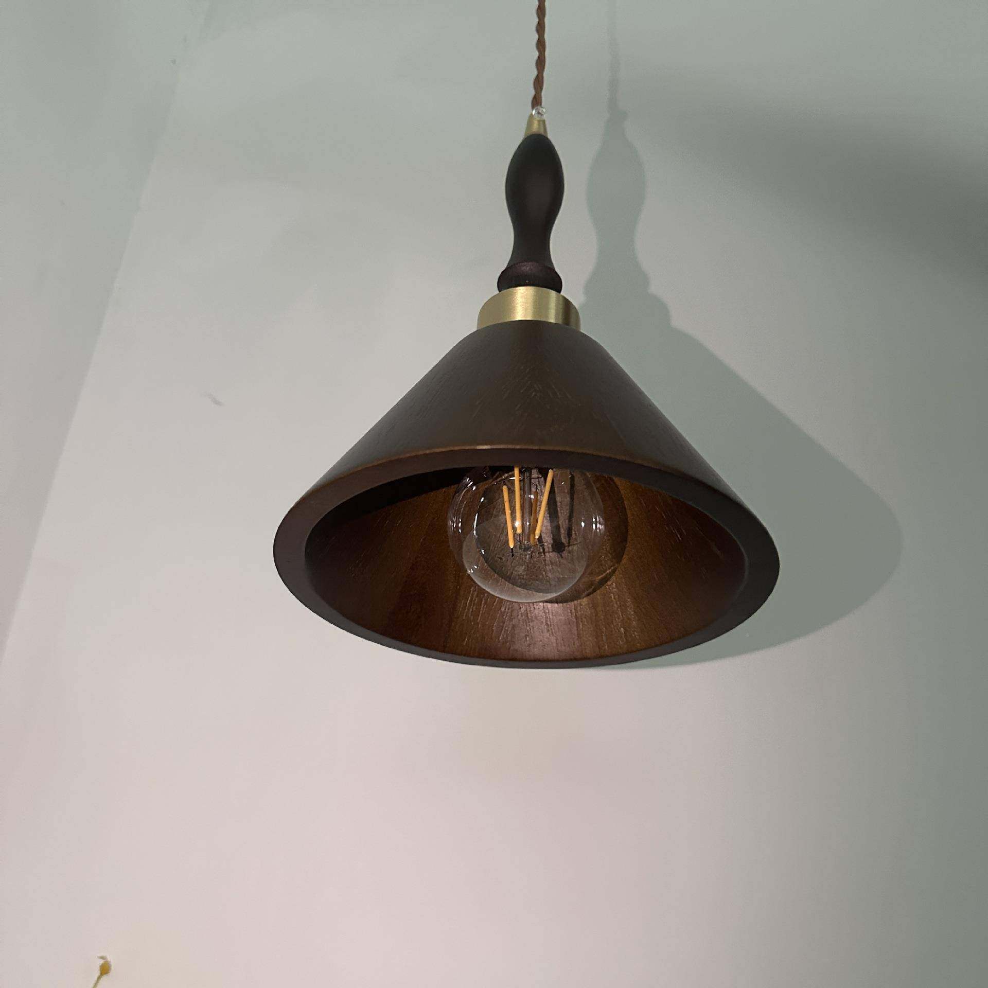 灯581中式餐厅胡吊灯茶室黑桃卧室日式沐创意复古床木头小吊灯吧,淘宝优惠券,粉丝福利购,淘宝优惠卷