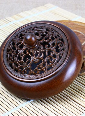 苏工缠枝纹扁圆炉铜香炉盘香炉香篆炉宣德非陈巧生王明 松茂炉