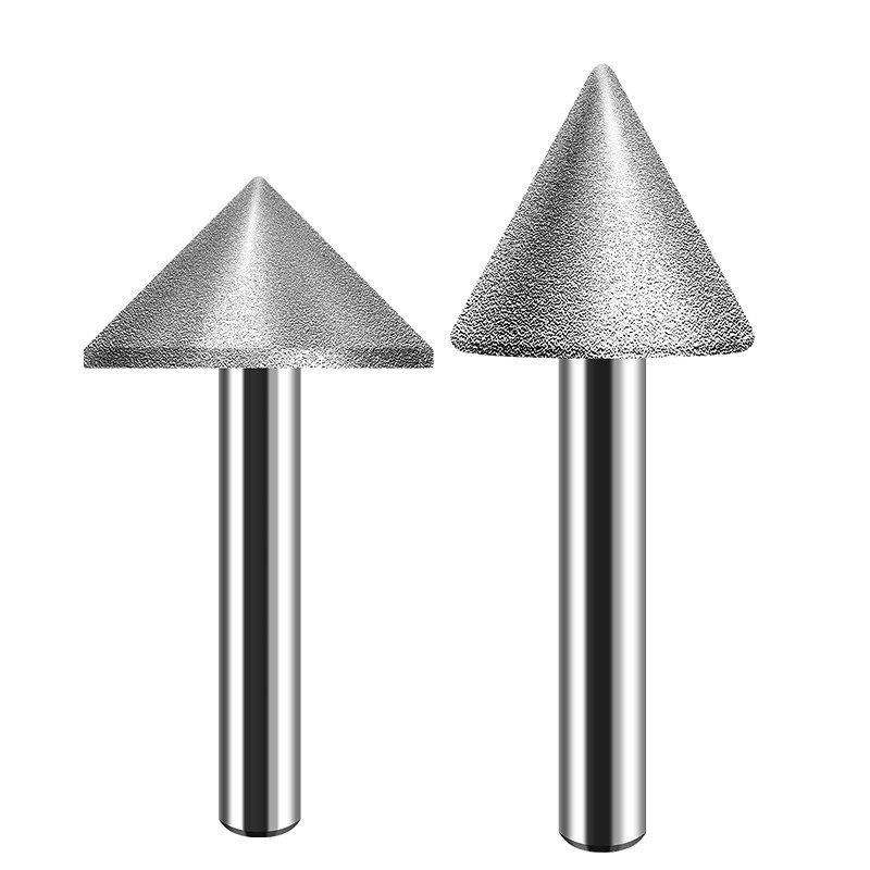 金刚砂磨头90度60度玻璃倒角器锥形合金打磨头石材瓷砖扩孔钻伞型,淘宝优惠券,粉丝福利购,淘宝优惠卷
