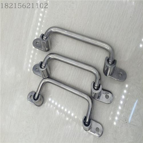 304不锈钢活动折叠焊接UWFASN拉手工业设备箱柜把手506-138孔距 - 图3