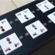 音响电源净化器 排插座板 电源机箱 插排铝合金机箱