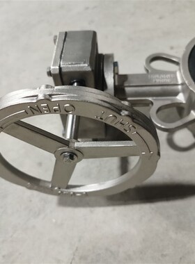 D371X-16P 全304不锈钢涡轮对夹蝶阀 涡轮手动蝶阀DN80 100 150