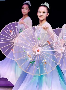 西子湖初妆舞蹈i伞透明娟纱伞走秀伞跳舞伞古风伞演出伞走秀道具