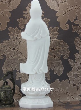 站观音大足石刻石雕汉白玉艺术品家居饰品工艺品精品礼Z品纪念礼