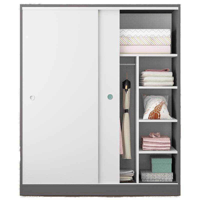 推拉SAA门柜家用经卧室现代简约出租房用济型纳实木质收衣小户型,淘宝优惠券,粉丝福利购,淘宝优惠卷