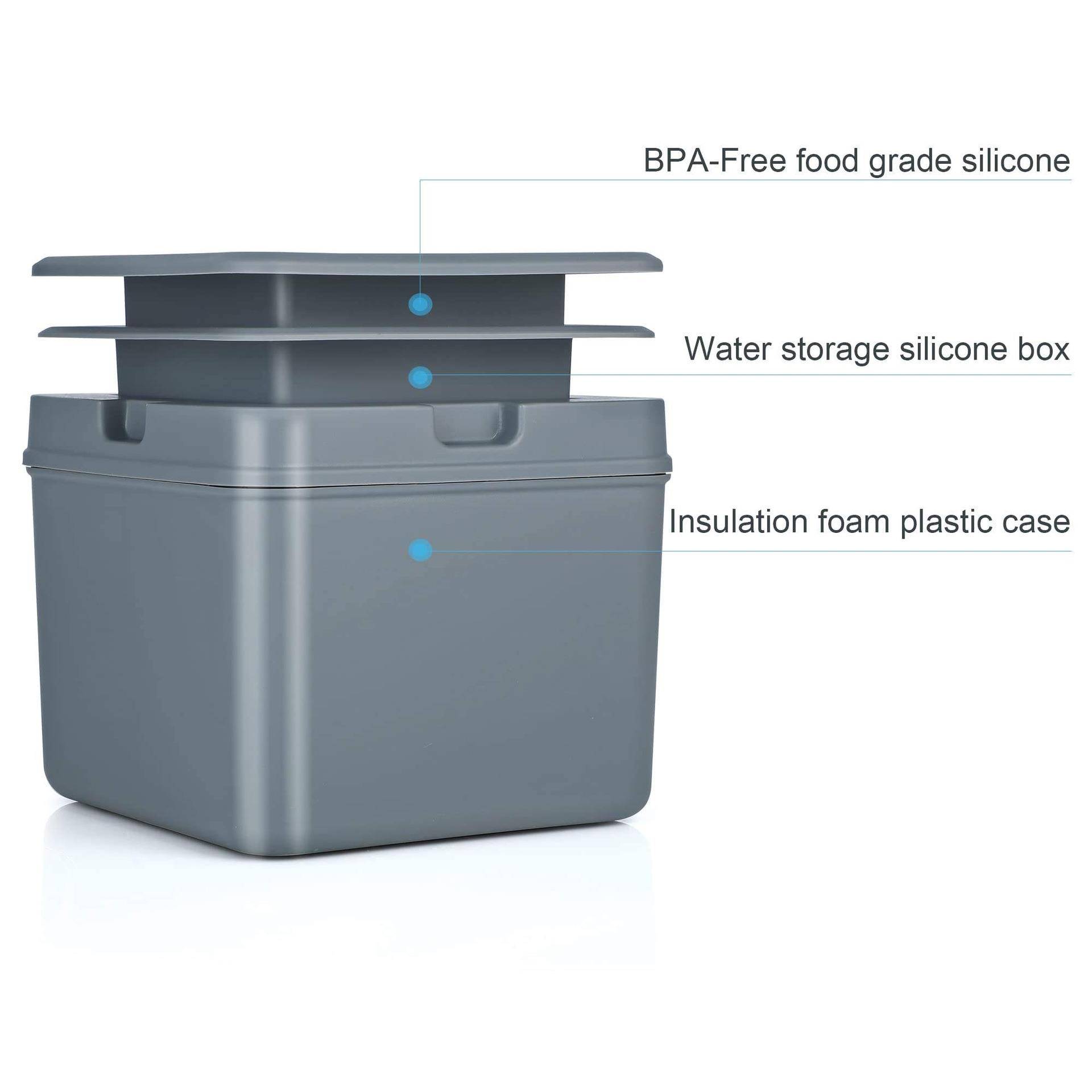 跨境透明无气泡方形冰块家用4格制冰模具威士忌5cm大方冰大冰 - 图0