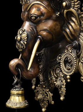 尼泊尔手工象宝挂牌佛前西藏密宗摆件用具供奉修行酒柜玄关挂饰