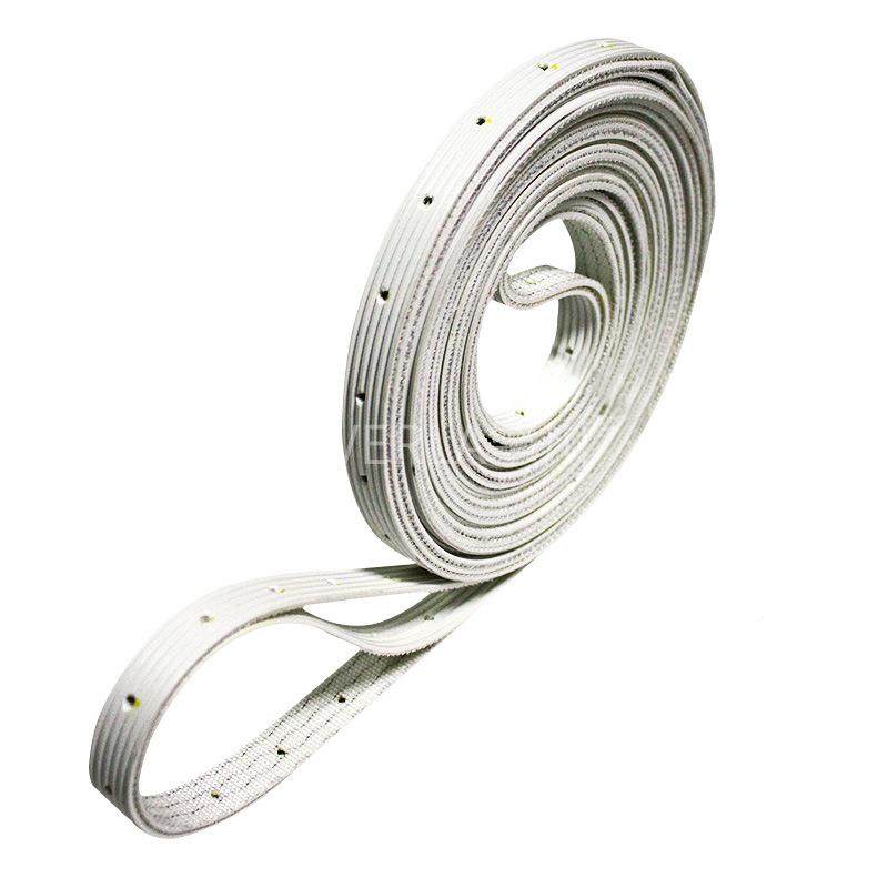 防白色专PVC传送带静电打孔传输送带耐高温直条纹输带DHB厂制,淘宝优惠券,粉丝福利购,淘宝优惠卷