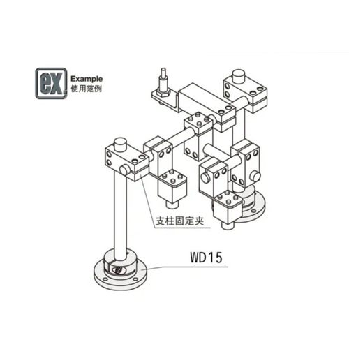 导向轴支座GBJ01/GBJ02-D25-D30-D35-D40-D50圆法兰固定座支撑件 - 图1
