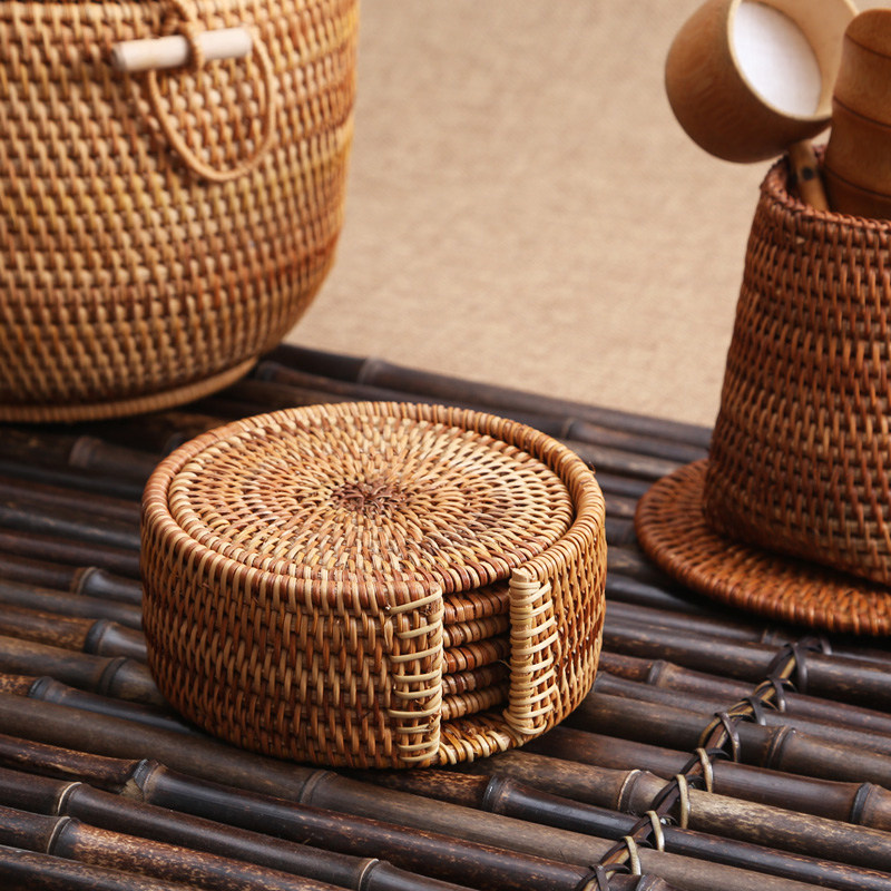 秋藤编镂空杯垫 茶垫杯托茶道茶具 铁壶碗垫隔热垫养壶垫紫砂壶托,淘宝优惠券,粉丝福利购,淘宝优惠卷