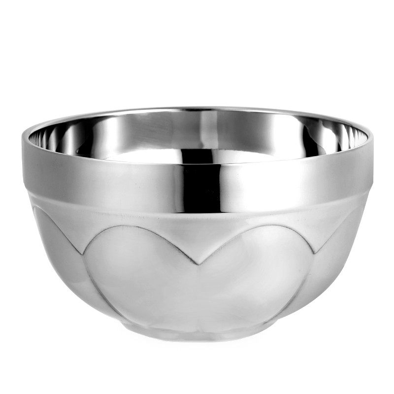 304不锈钢碗双层隔热碗白金碗家庭泡面米饭碗儿童学生成人防烫碗,淘宝优惠券,粉丝福利购,淘宝优惠卷