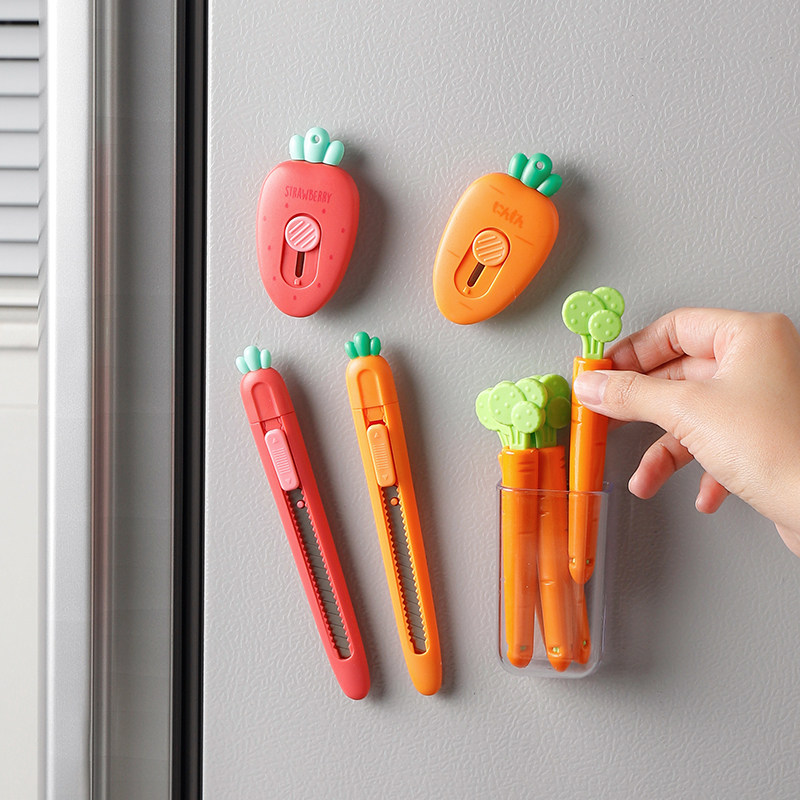 可爱迷你小号美工刀封口夹高碳钢塑料款便携创意裁纸刀快递开箱刀,淘宝优惠券,粉丝福利购,淘宝优惠卷