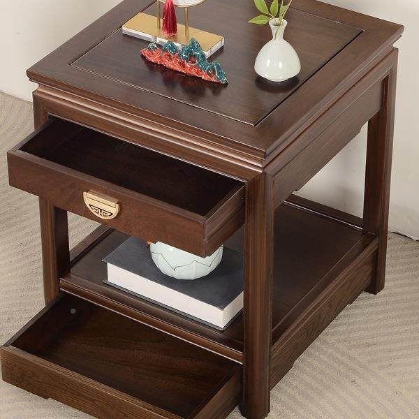 新中物式实鱼缸花木架盆架置架奇石摆件985小茶几景方形桌角几床,淘宝优惠券,粉丝福利购,淘宝优惠卷