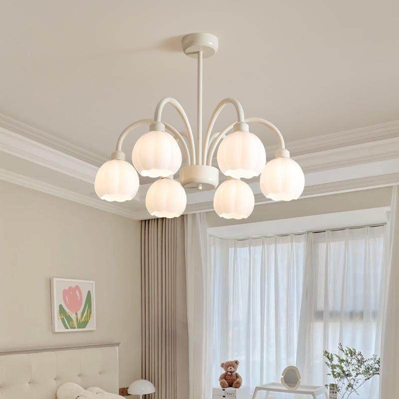 铂灯灯堡花苞吊全光谱护眼奶油491风现简约灯代具日式法式客厅阑,淘宝优惠券,粉丝福利购,淘宝优惠卷