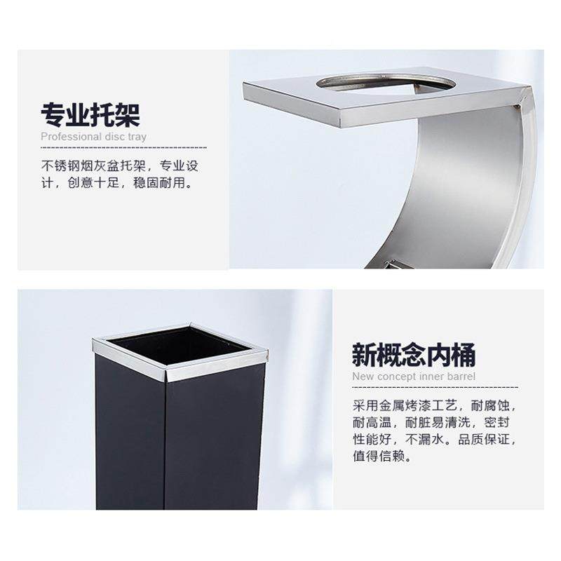 商用不大钢垃圾桶酒店堂锈生桶带烟灰缸宾馆KTV大厅67843789立式,淘宝优惠券,粉丝福利购,淘宝优惠卷