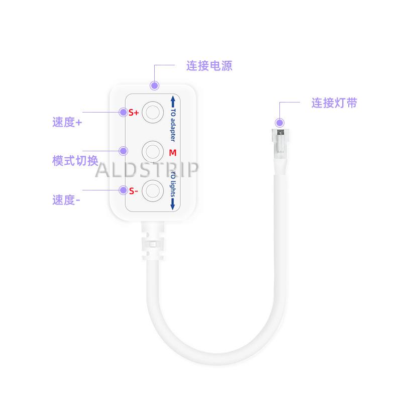 热卖led5050烟花灯带氛围装饰灯低压5V流水灯跑马灯幻彩烟花灯 - 图1