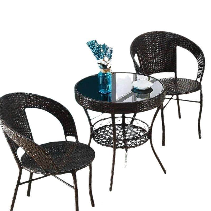 台阳台桌茶椅椅藤编几室外FWO藤编庭院三露件套组合户小外仿靠背,淘宝优惠券,粉丝福利购,淘宝优惠卷