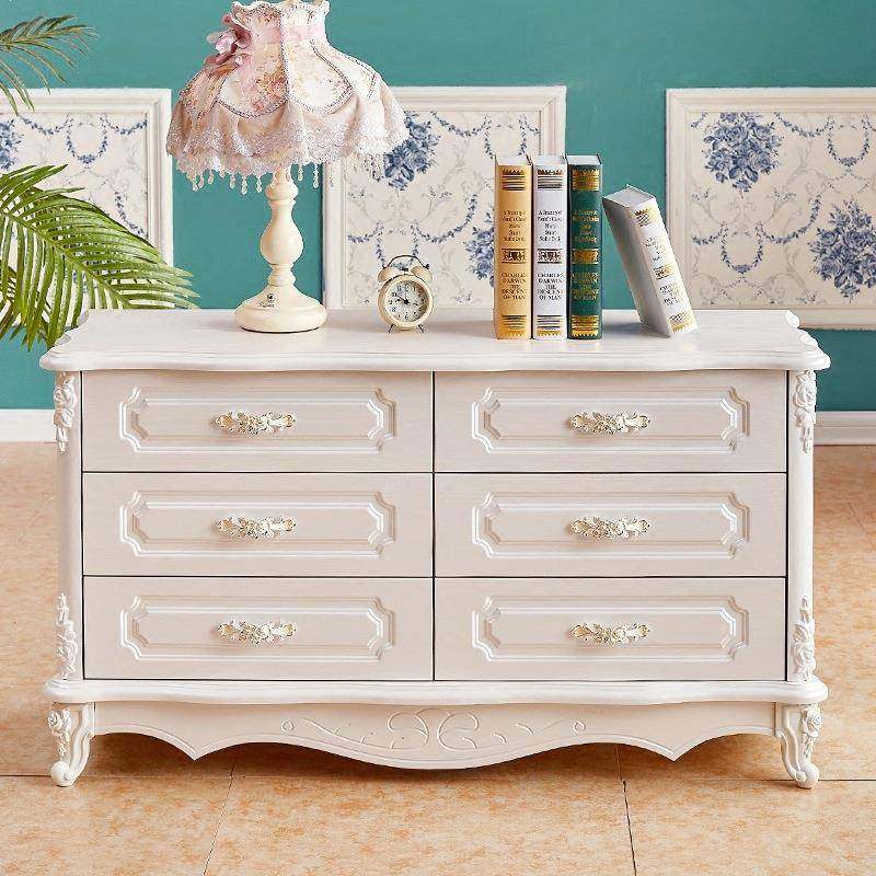 欧式五斗柜白色雕花客厅组装收纳储物柜卧室五斗橱简约现代抽屉柜,淘宝优惠券,粉丝福利购,淘宝优惠卷