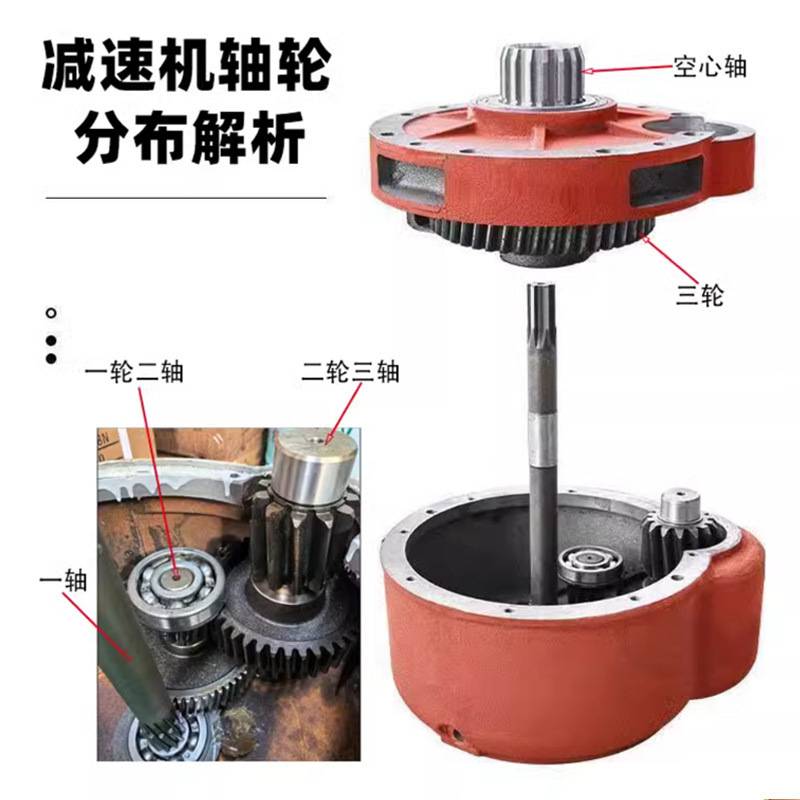 电动葫芦变速箱箱体箱盖减速机外壳1/2/3/5/10吨葫芦配件变速箱壳 - 图2