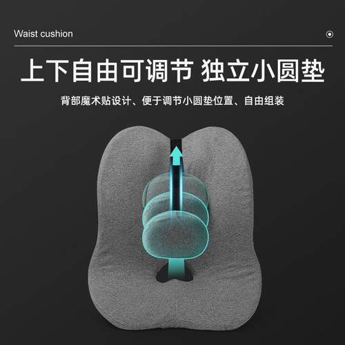 靠垫办公室腰靠座椅记忆棉汽车靠背孕妇久坐护腰靠枕腰枕 - 图2