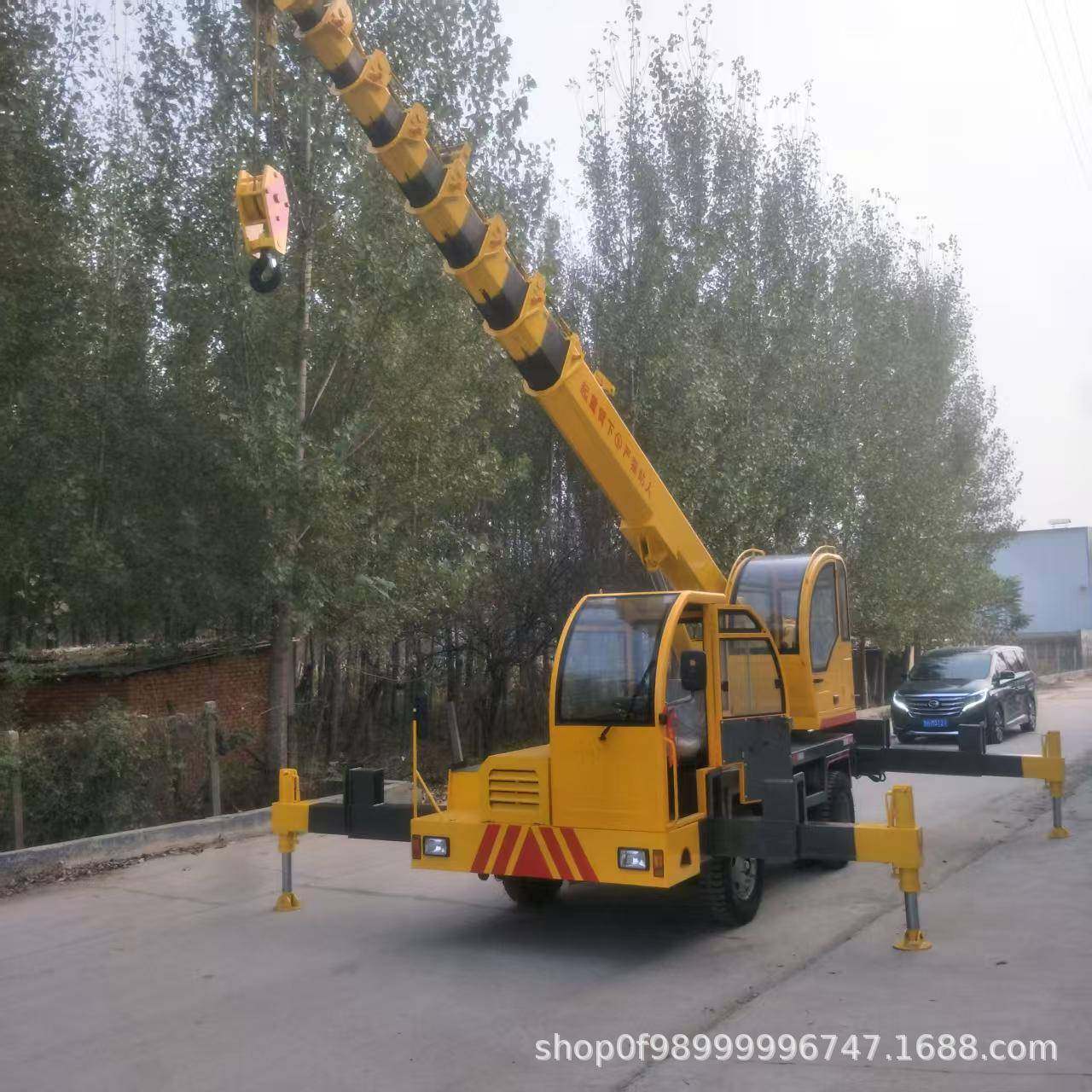 济宁吊车6-16吨自制吊60度旋转起重机农用建筑工程吊车油电两用,淘宝优惠券,粉丝福利购,淘宝优惠卷