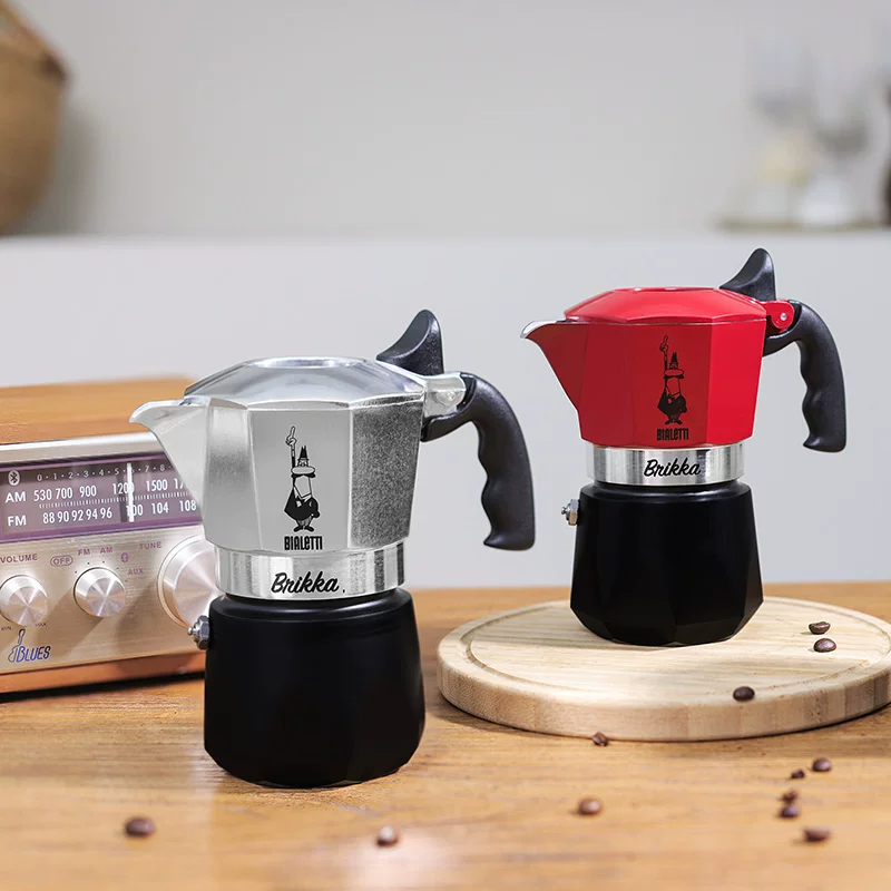 [Официальный аутентичный] Мока-кофеварка Bialetti с двумя клапанами, домашняя кофеварка, итальянская наружная кофемашина