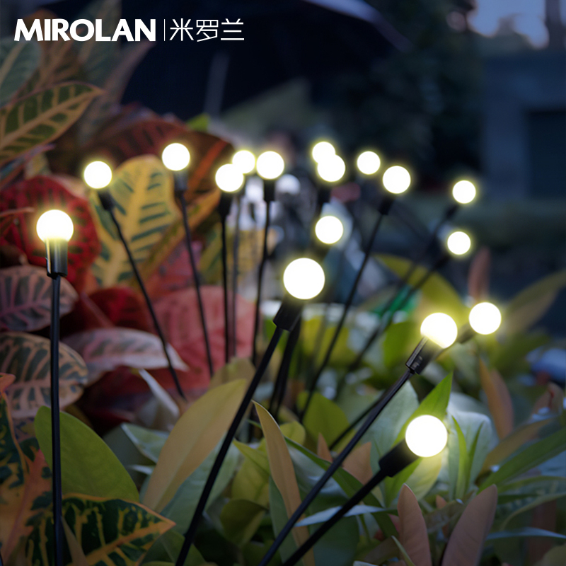 太阳能户外灯萤火虫灯花园灯草坪灯庭院氛围灯S植物灯防水地插灯 - 图1