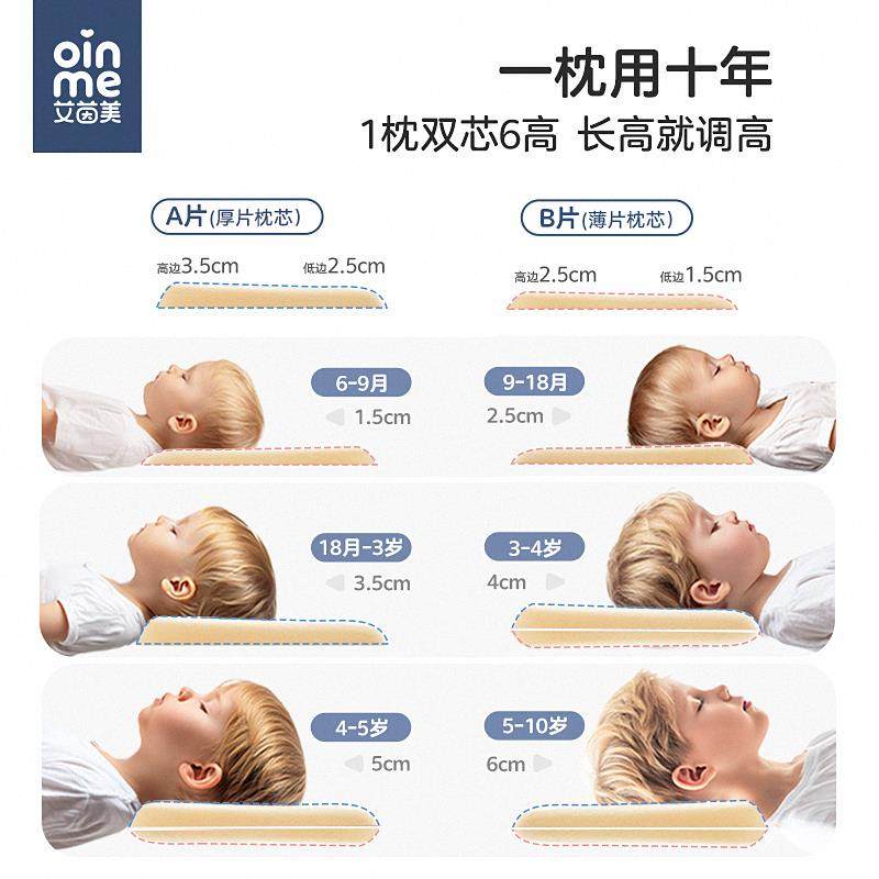 艾茵美婴儿枕头6个月以上儿童1一2幼儿睡眠到两3岁记忆棉宝宝专用,淘宝优惠券,粉丝福利购,淘宝优惠卷