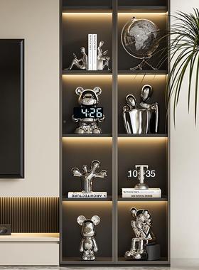 家式现代轻奢件电视柜摆感居客厅酒柜壁龛小意众TTqxwxgm艺术软装