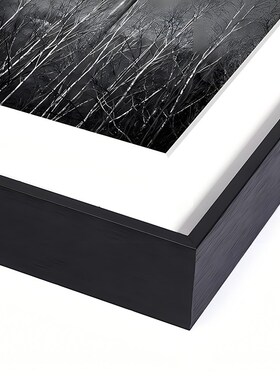 艺术微喷铝合金画框无酸定制金属相框卡纸海报摄影展装裱挂墙摆台