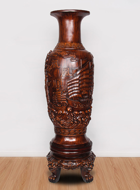 花瓶摆件一对办公室客厅家居x装饰品树脂玄关电视柜旁边落地新中