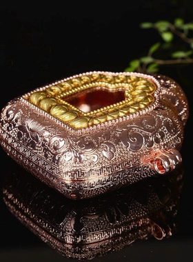 现货新款纯铜佛龕嘎乌盒 噶乌盒嘎乌盒吊坠男女款挂件