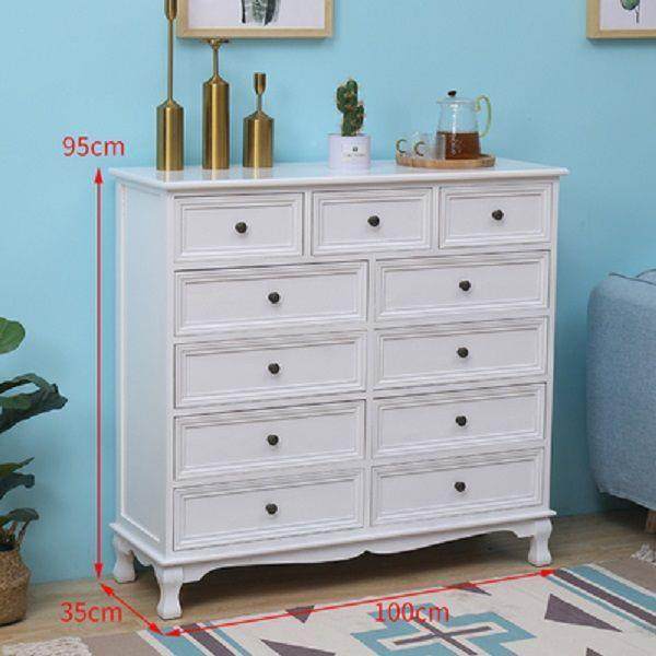 实木五室斗美式收纳床储物柜客厅卧床柜头柜边角柜小83675柜子欧,淘宝优惠券,粉丝福利购,淘宝优惠卷