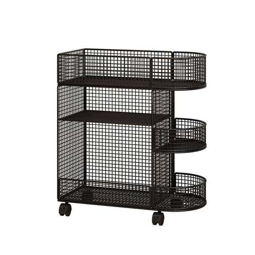 桌下书架落地可移动书桌旁置物架办公桌边学生书本收纳架书柜带轮 - 图3