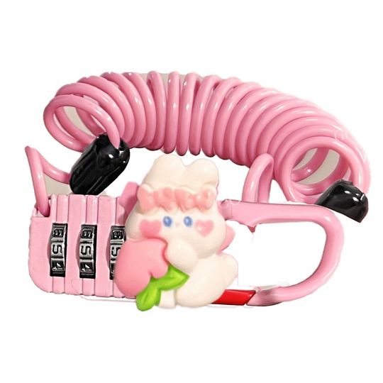 Bicycle password lock cute cartoon Melody anti-theft bicycle mountain road T car multi-functional safety hanger