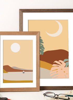 民宿装饰日式风格墙面摆件复古相框玄关电视柜客厅桌面Y摆件办公