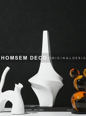 简约现代软装饰品螺旋艺术摆件样板F房间售楼处家居客厅玄关摆设