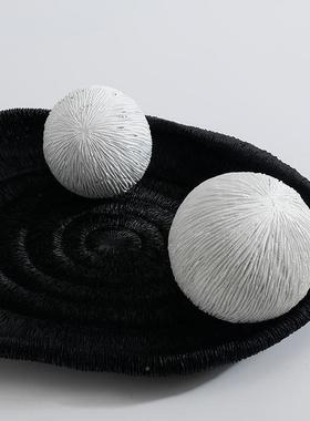 现代GD-H224极简软极简间托盘摆件装板房客厅茶几白色收纳样桌面