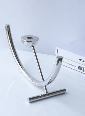 现金代简约件样板间直播间沙钢龙店桌面电视柜属软装摆B0692不锈