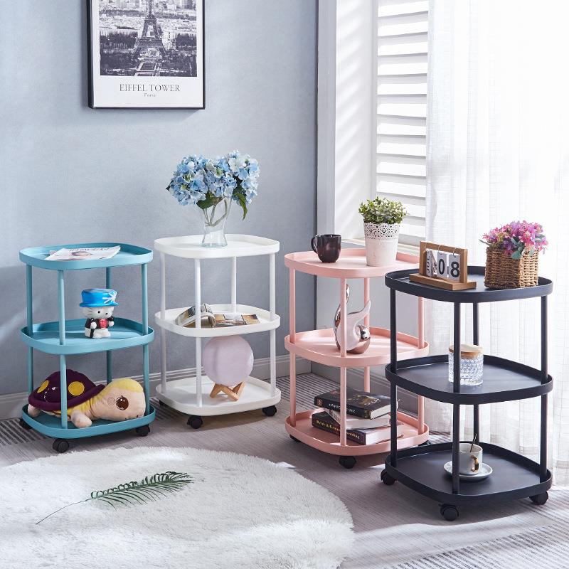 9U麻将桌茶几茶水架棋牌室可移动小型迷你塑料茶几极简沙发边 - 图0