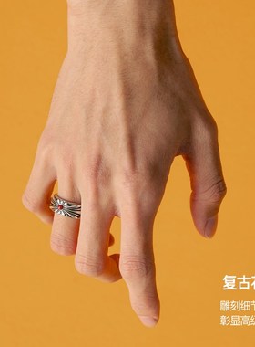 【5月上新】babanma吾行系列金花戒指百搭情侣戒指送男友生日礼物